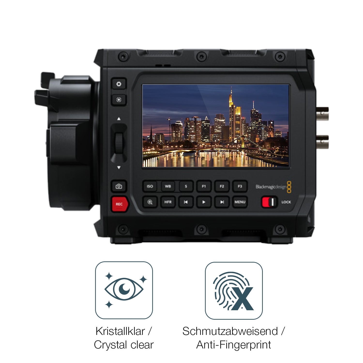 Flexible TPU-Folie passend zugeschnitten für Blackmagic Design Pyxis 6K, vollständige Abdeckung