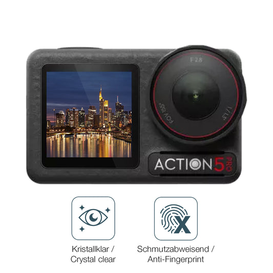 Flexible TPU-Folie passend zugeschnitten für Apexcam M80 Air Actioncam, vollständige Abdeckung