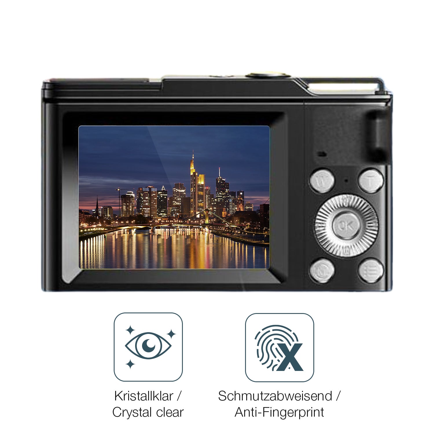 Schutz gegen Kratzer auf dem COLALY DC01 Digitalkamera Glas durch Schlüssel oder Ähnliches