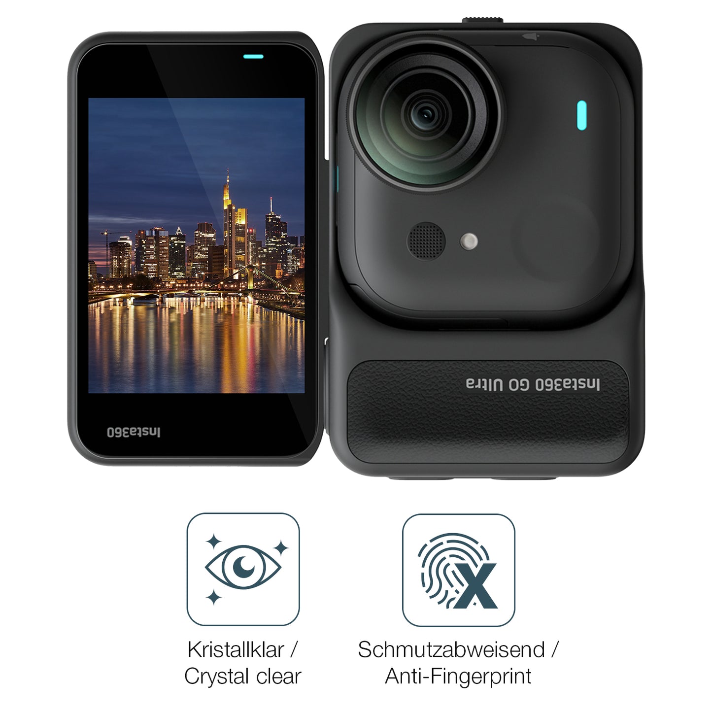 Flexible TPU-Folie passend zugeschnitten für Insta360 Go Ultra, vollständige Abdeckung