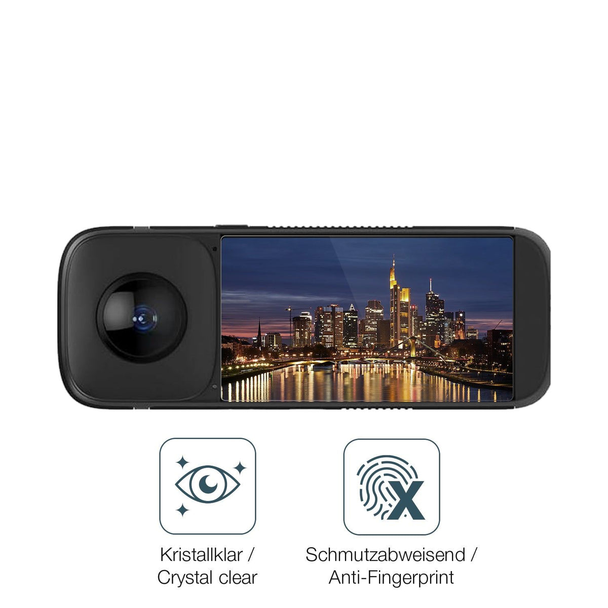 2x Screen Protector for PANOX V2 Actioncam P223 Flexible Glass 9H dipos