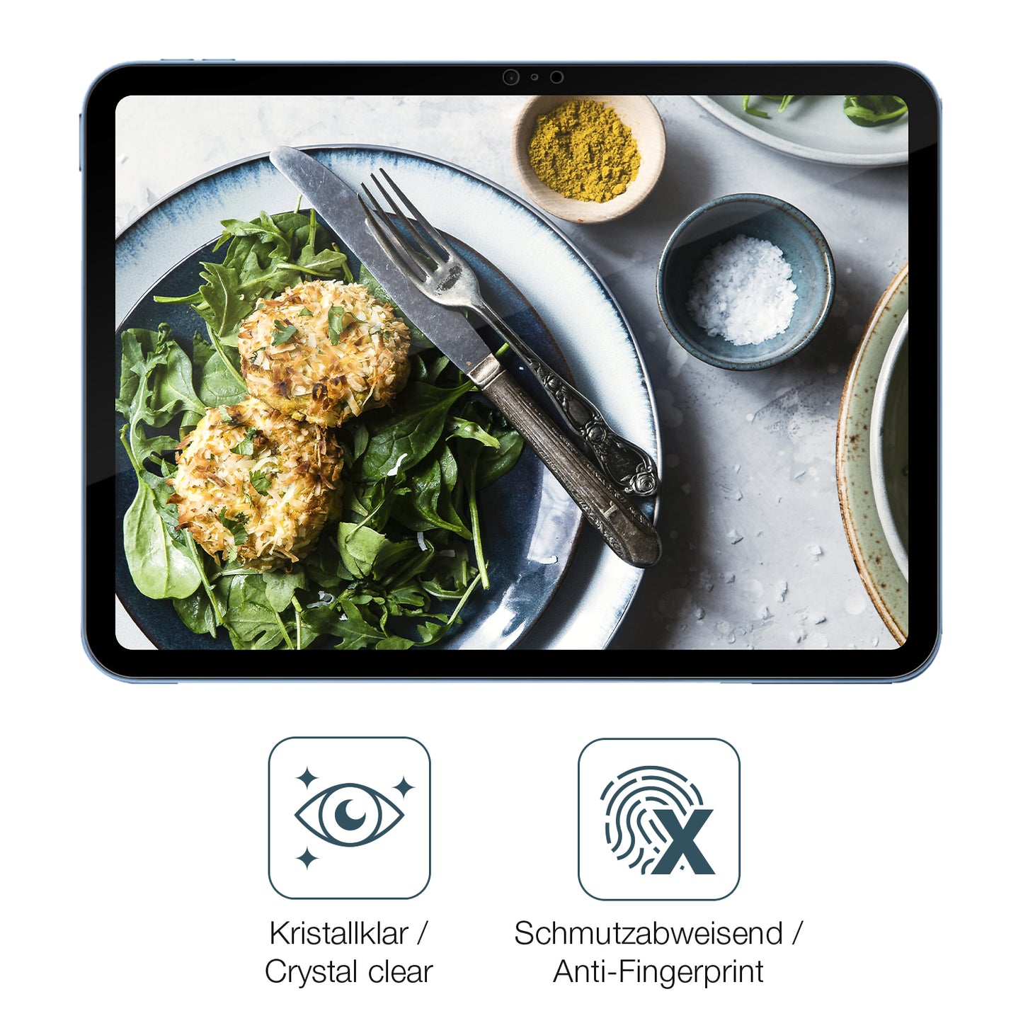 2x Schutzfolie klar für Apple iPad 11 Zoll A16 11. Gen 2025 Display-Schutzfolie