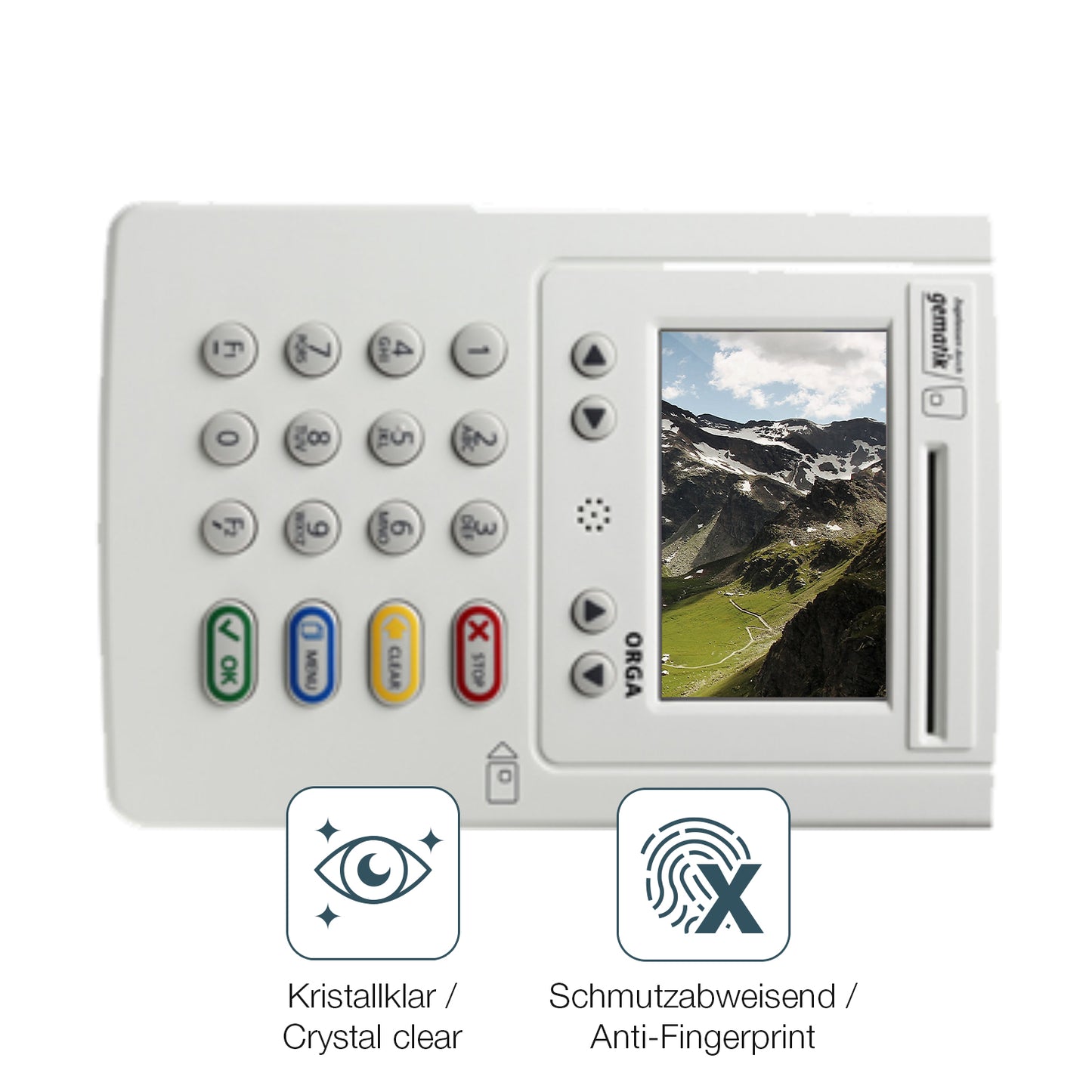 2x 9H Schutzfolie für Ingenico Worldline Orga 6141 Panzerfolie