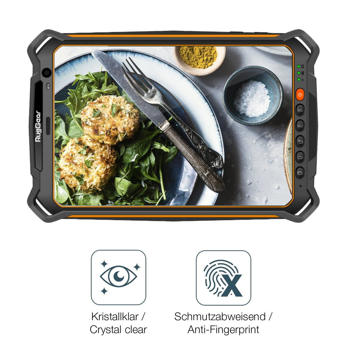 2x 9H Clear Screen Protector for RugGear RG930i – Shatterproof, Crystal Clear | dipos