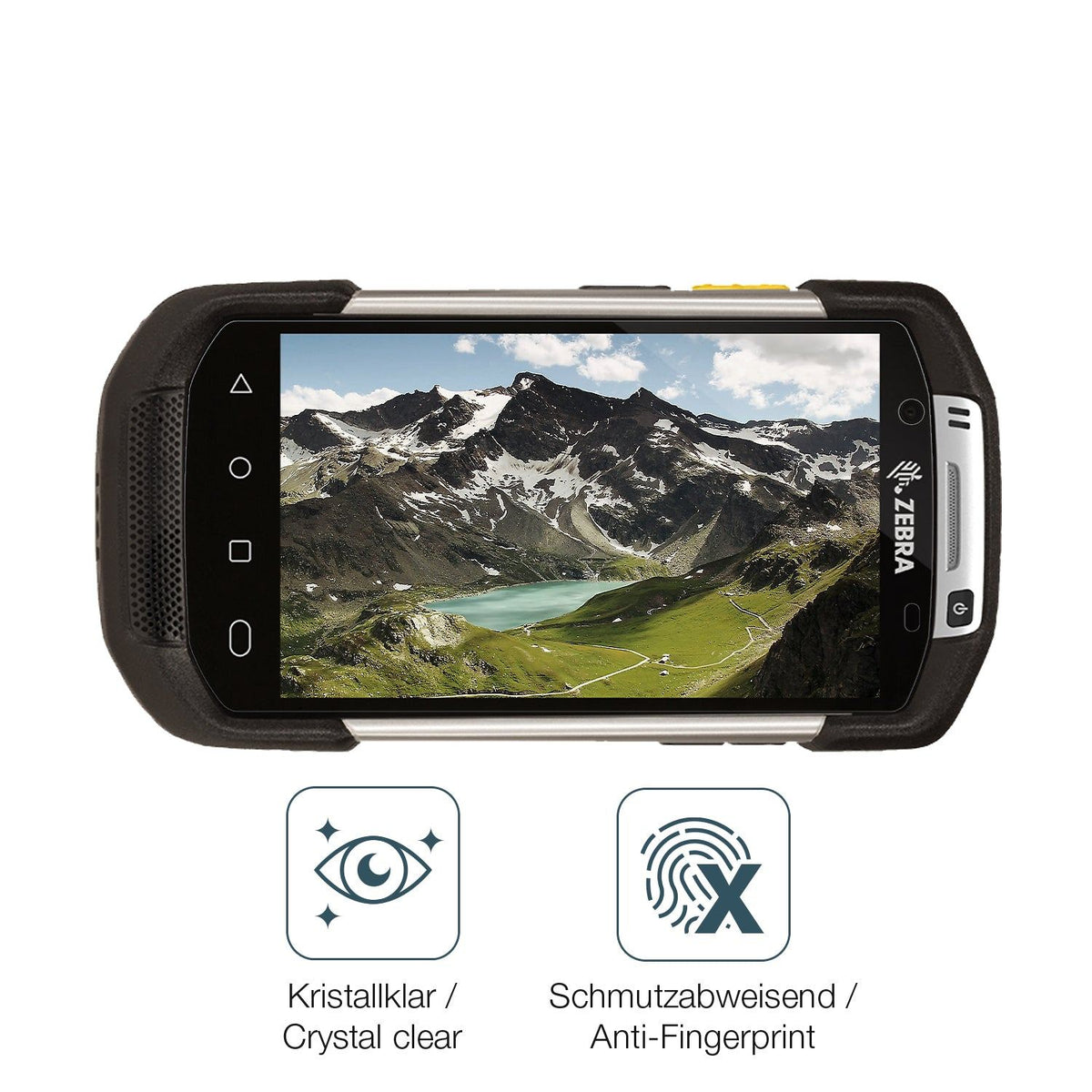 2x Screen Protector for Zebra TC75X Flexible Glass 9H dipos