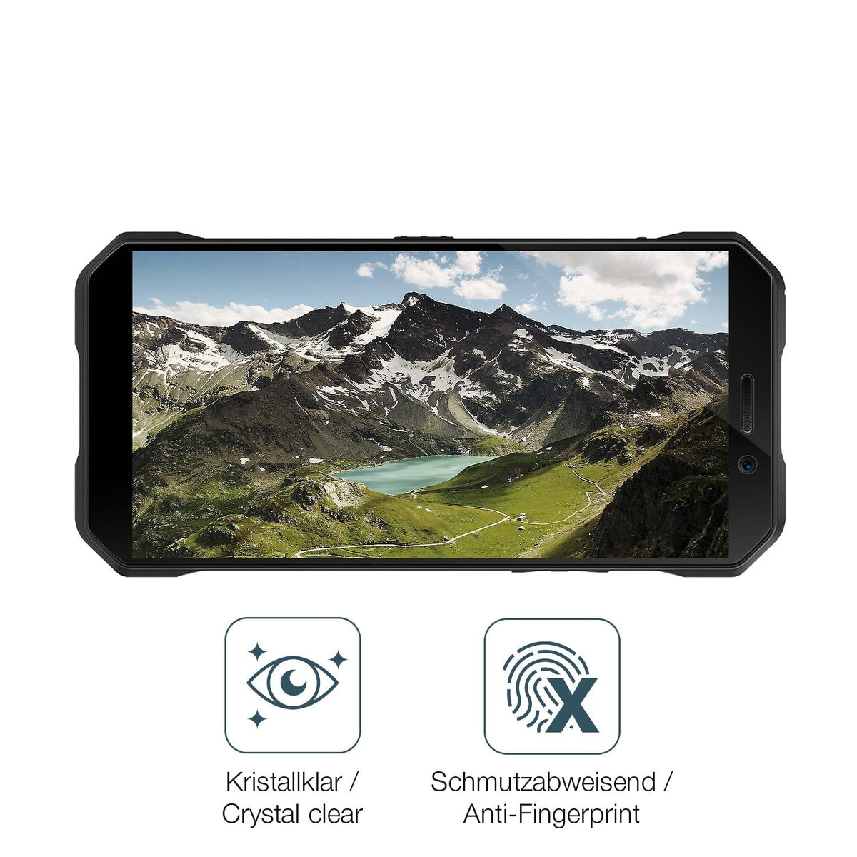 2x Screen Protector for Doogee S61 Pro Flexible Glass 9H dipos