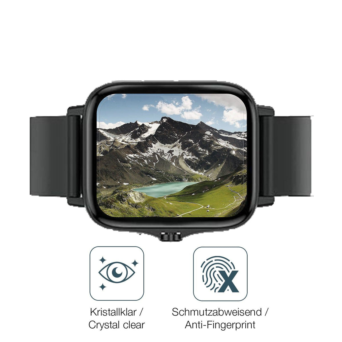 Screen Protector for Kaseemi 1,7 inch Smartwatch Flexible Glass 9H dipos