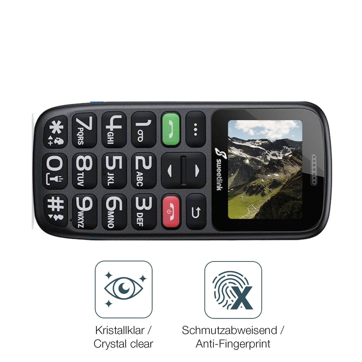 2x Screen Protector for SweetLink S2Plus Flexible Glass 9H dipos