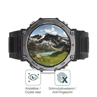 2x Screen Protector for Amazfit T-Rex 3 Flexible Glass 9H dipos