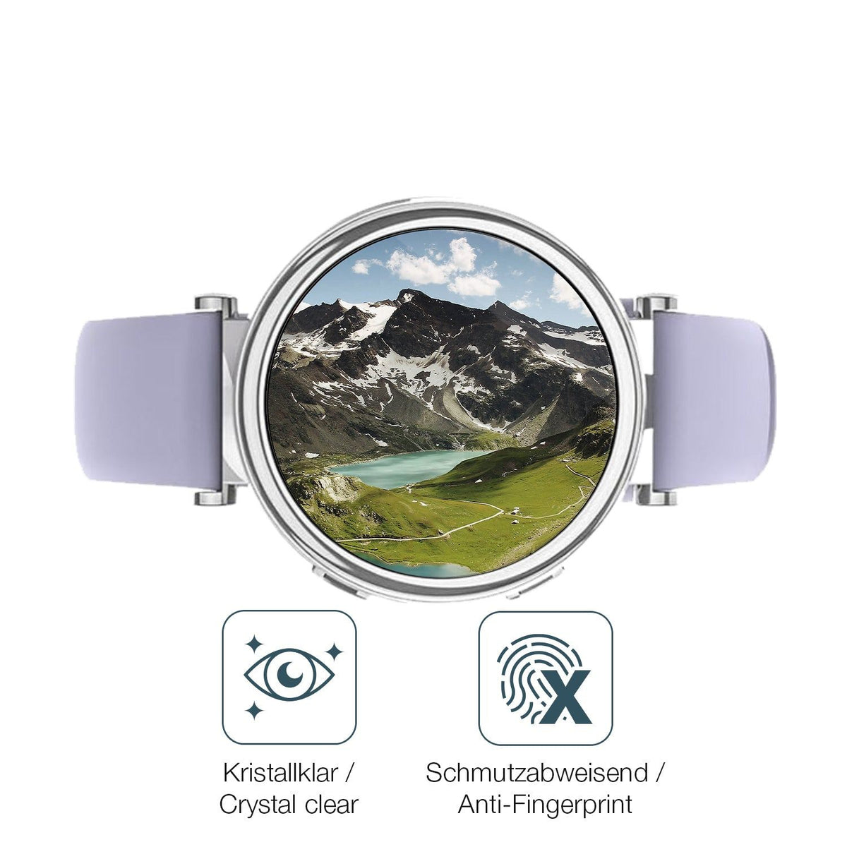 2x Screen Protector for Sanorum 1.27 Zoll Smartwatch Flexible Glass 9H dipos