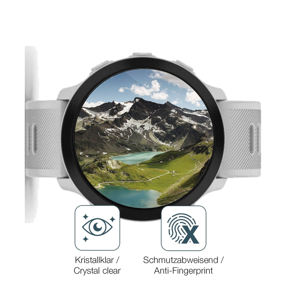 2x Screen Protector for Garmin Forerunner 55 Flexible Glass 9H dipos