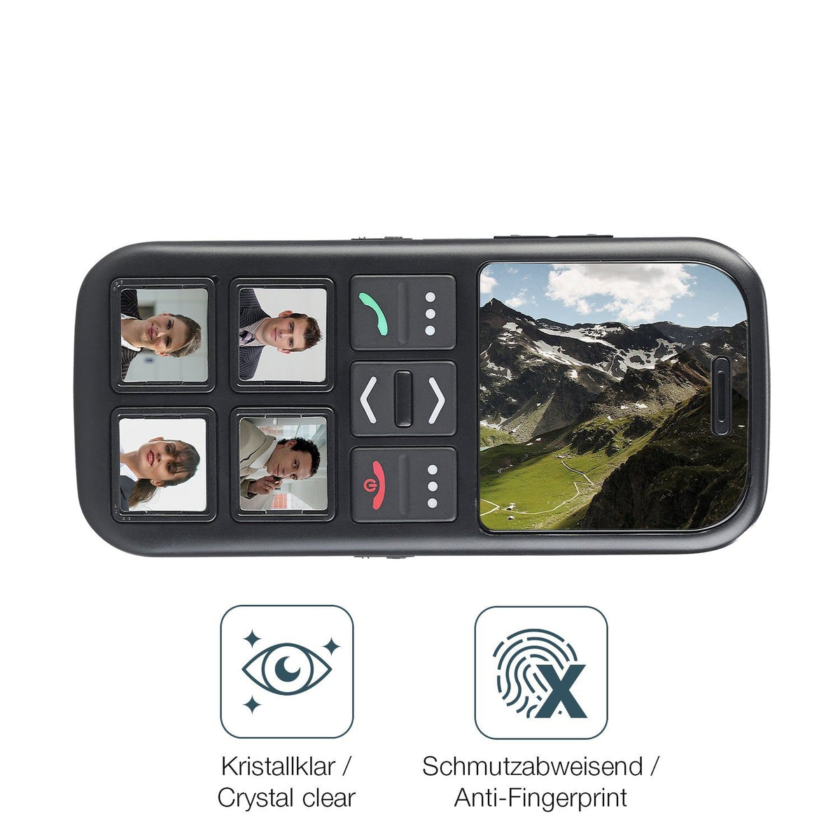 2x Screen Protector for simvalley mobile RX-820.GPS Flexible Glass 9H dipos