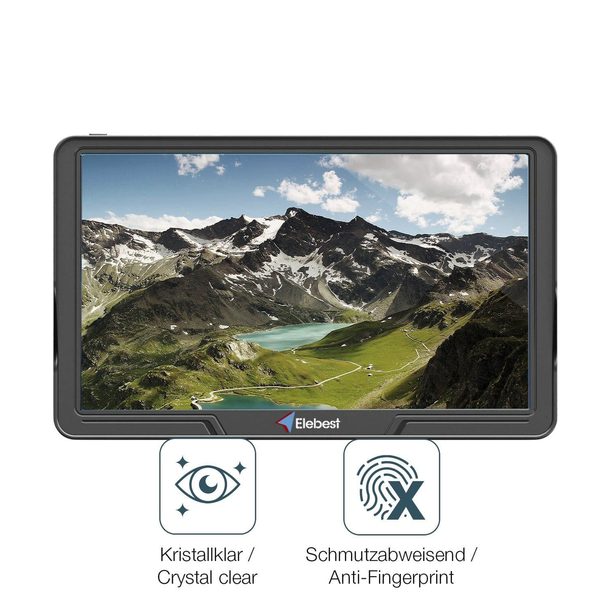 2x Screen Protector for Elebest City 90K Flexible Glass 9H dipos