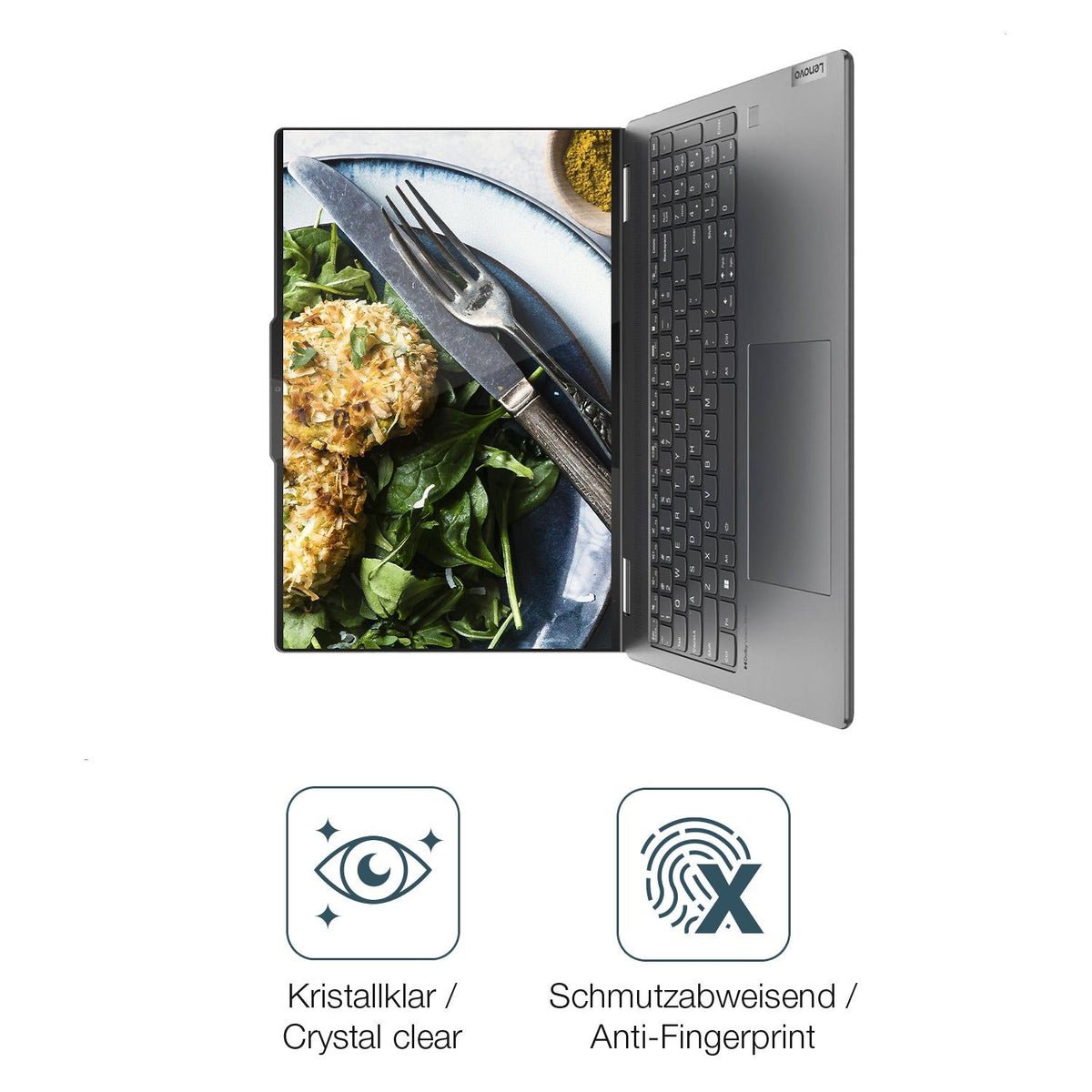 2x Screen Protector for Lenovo Yoga 7i Gen 10 14 Zoll Flexible Glass 9H dipos