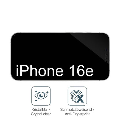 2x Screen Protector for Apple iPhone 16e Flexible Glass 9H dipos