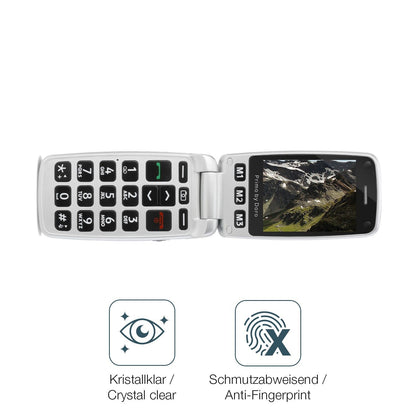 2x Screen Protector for Doro Primo 413 Flexible Glass 9H dipos