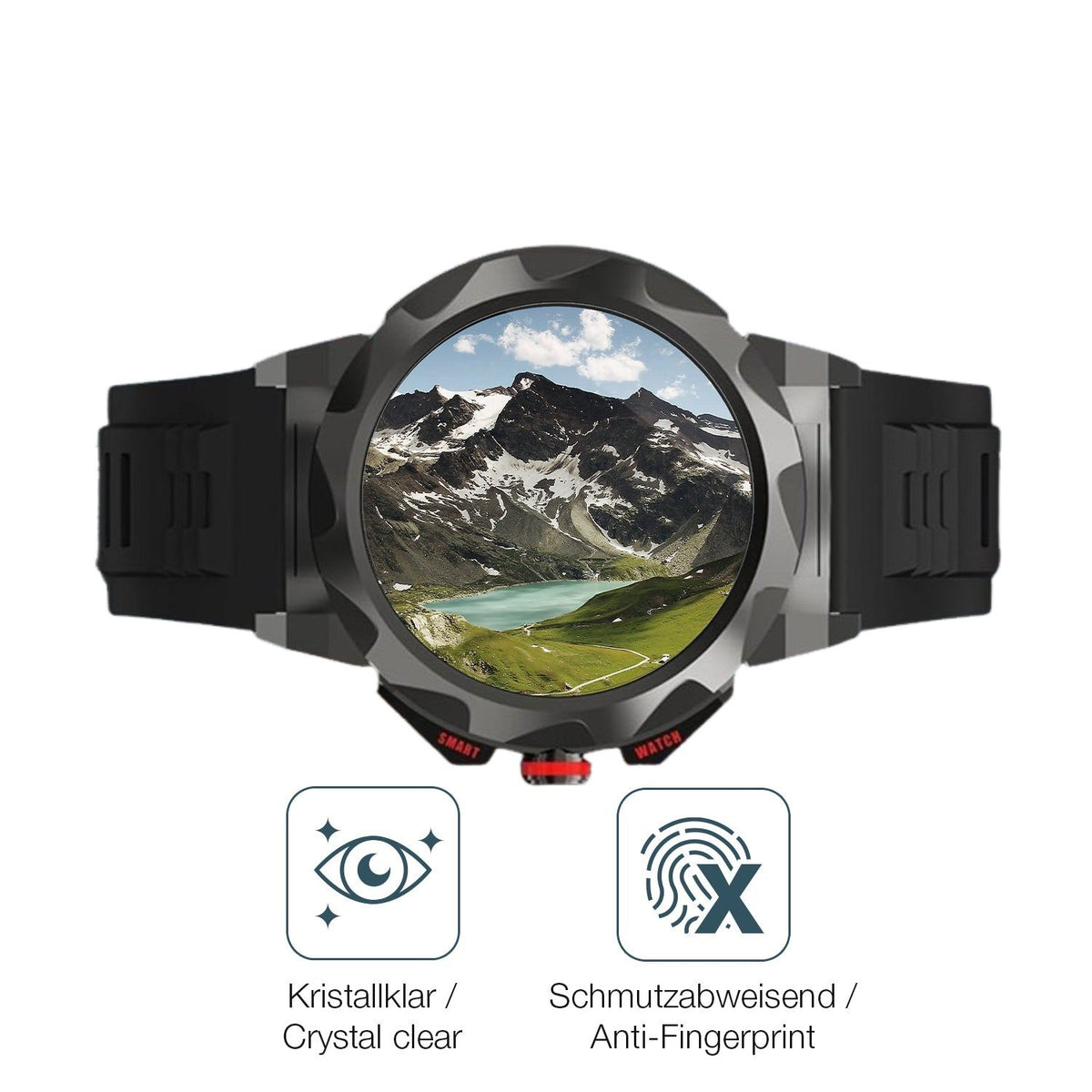 2x Screen Protector for Loyewaier 2 Zoll Smartwatch Flexible Glass 9H dipos