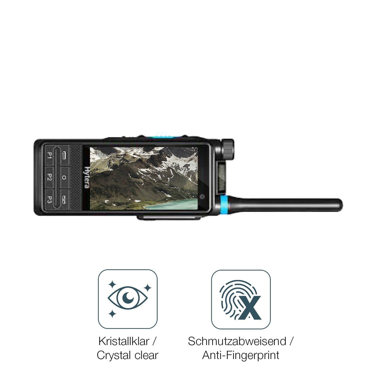 2x Screen Protector for Hytera PTC680 Flexible Glass 9H dipos