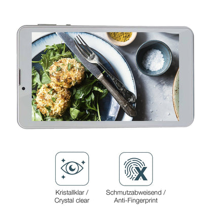 2x Screen Protector for Garsent 7 Zoll Tablet Flexible Glass 9H dipos