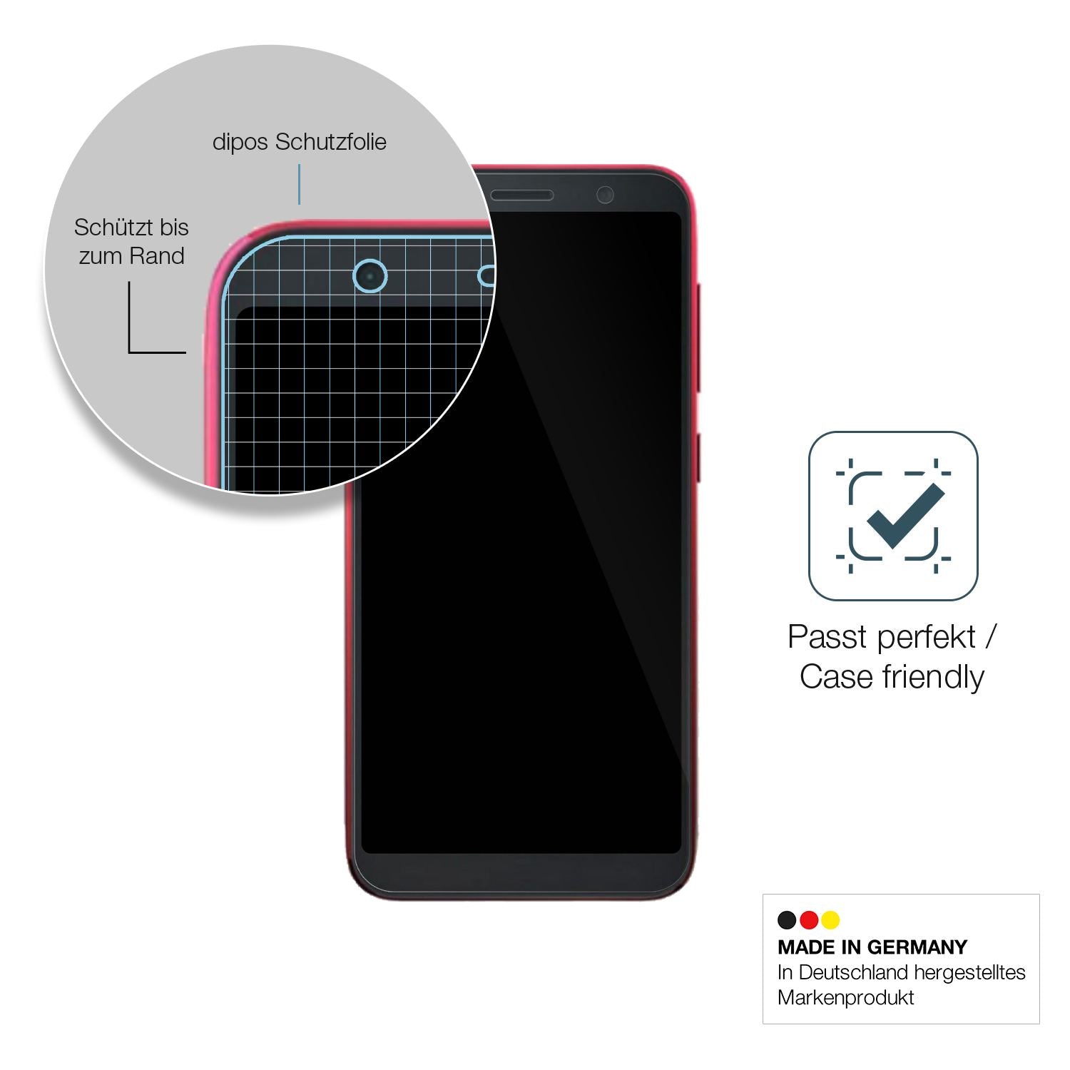 Besonders flexibler Displayschutz mit Anti-Shock-Schicht im Materialmix