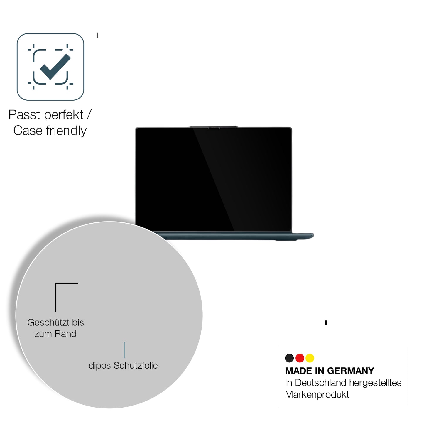 2x 9H Schutzfolie für Lenovo Yoga 7i 2-in-1 Gen 9 - 14 83DJ003QGE Panzerfolie