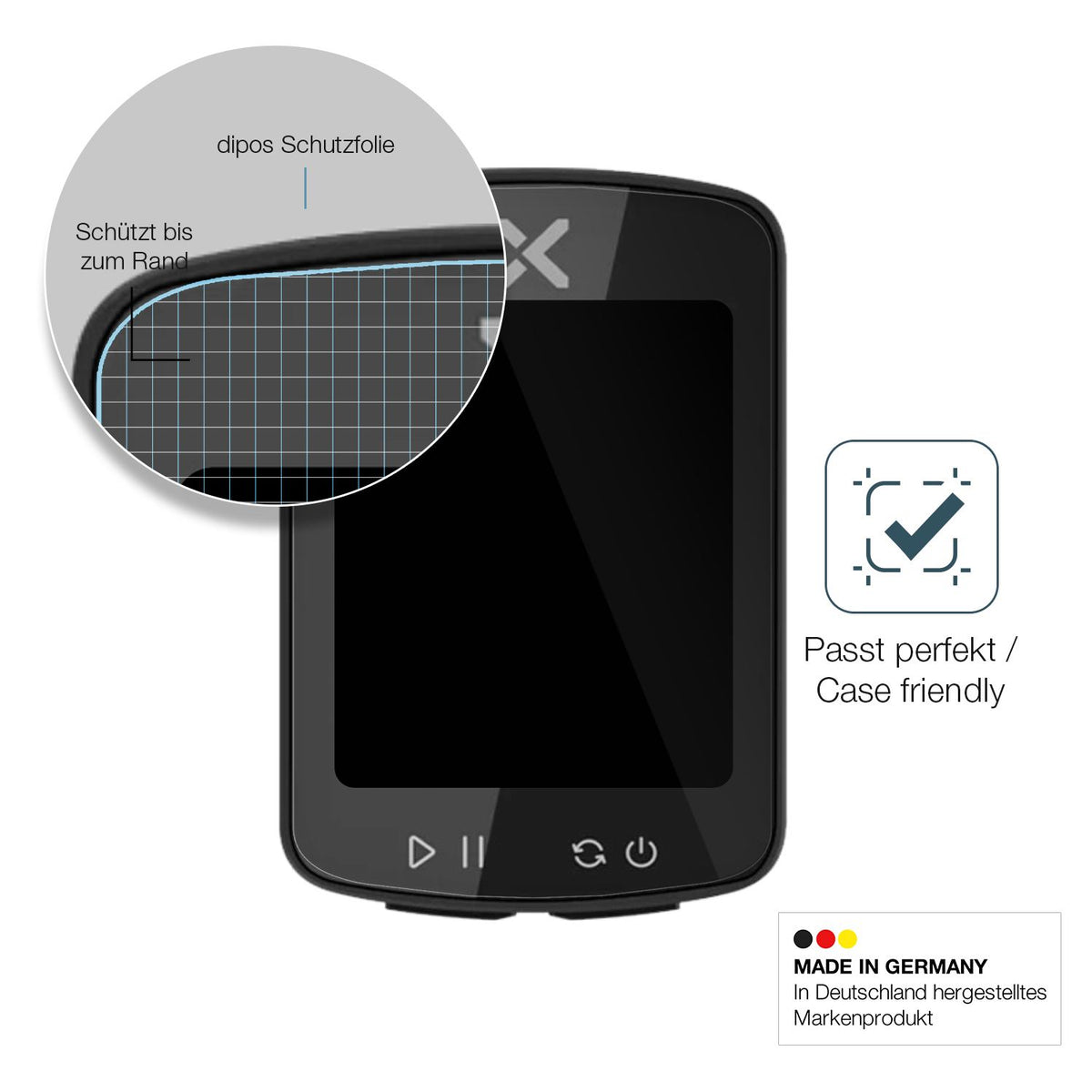2x Screen Protector for Xoss Gen 2 Flexible Glass 9H dipos
