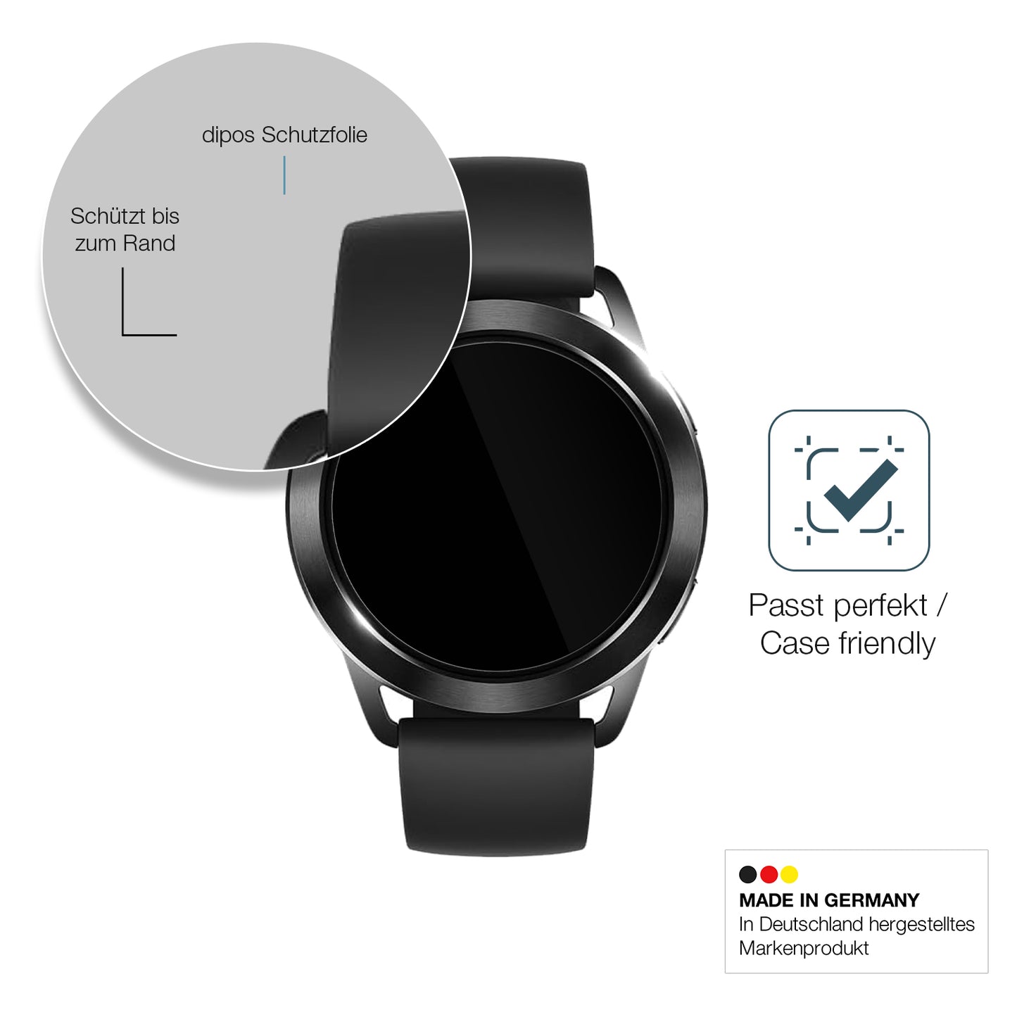 2x 9H Schutzfolie für Xiaomi Watch S3 Panzerfolie