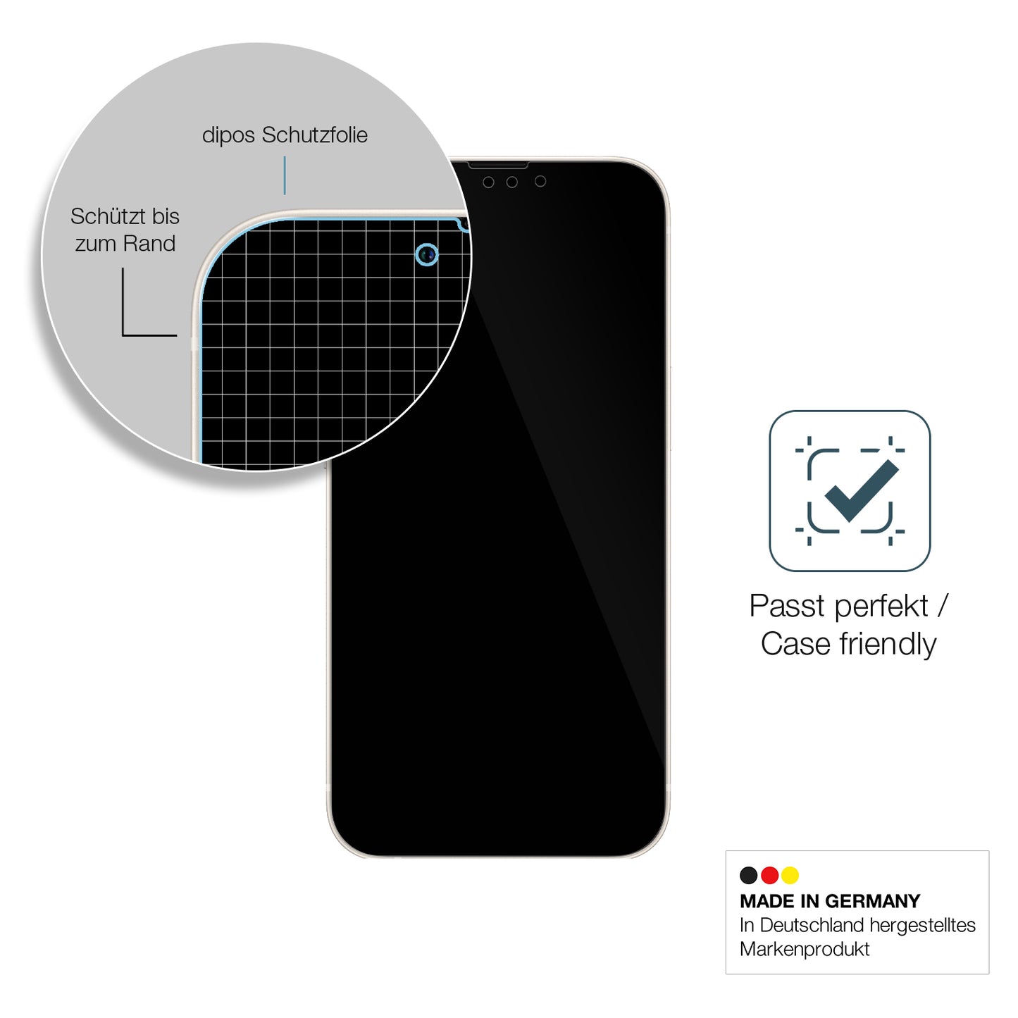 1x 9H Schutzfolie für Apple iPhone 13 Panzerfolie