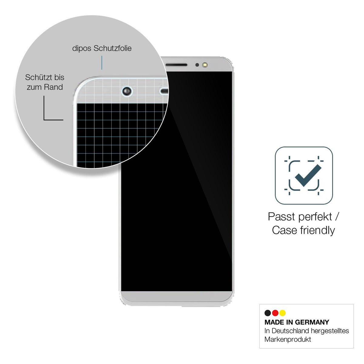 2x Screen Protector for Tecno Camon I Flexible Glass 9H dipos