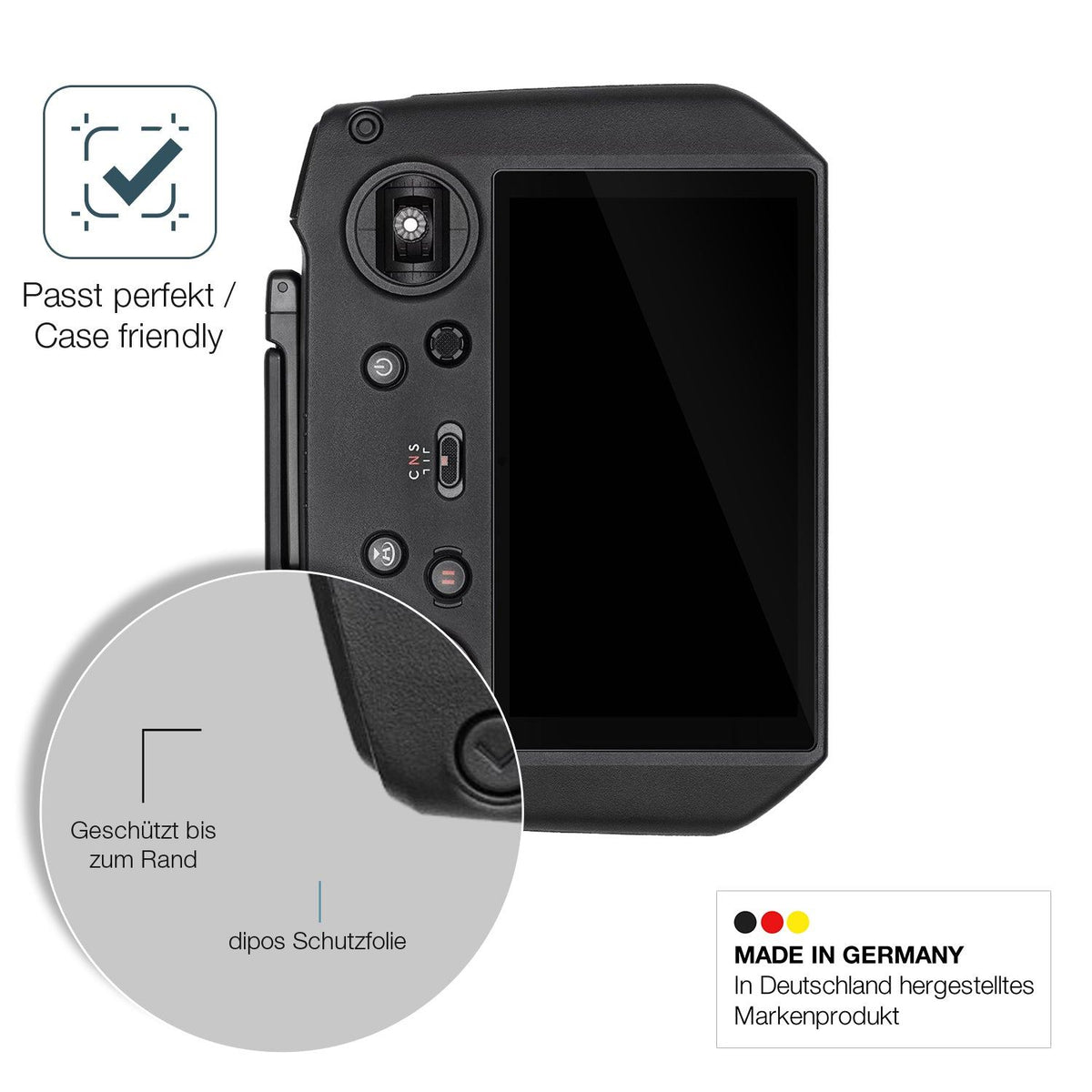 2x Screen Protector for DJI RC Pro Flexible Glass 9H dipos