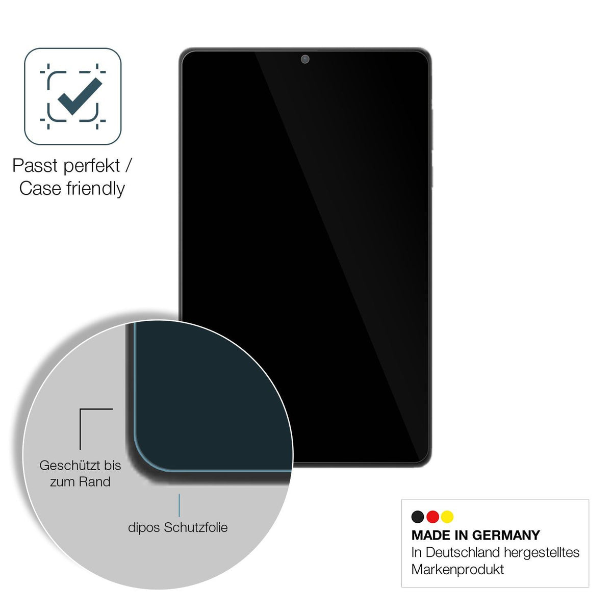 2x Screen Protector for Lenovo Tab M8 (4 Gen) Flexible Glass 9H dipos