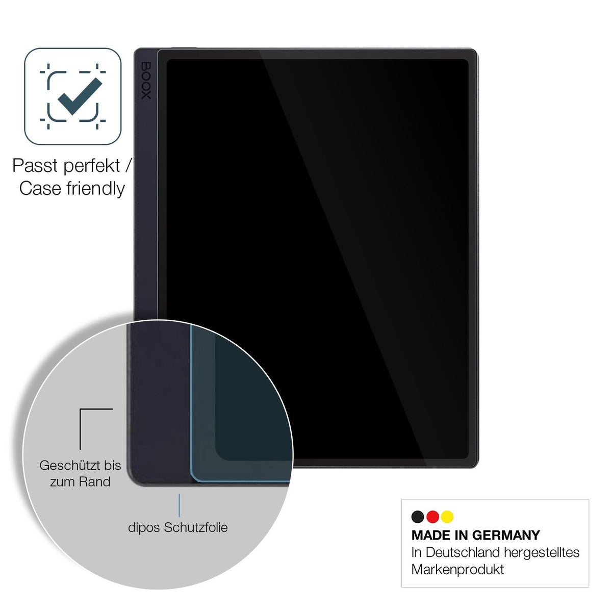 2x Screen Protector for Boox GO 10.3 ePaper Flexible Glass 9H dipos