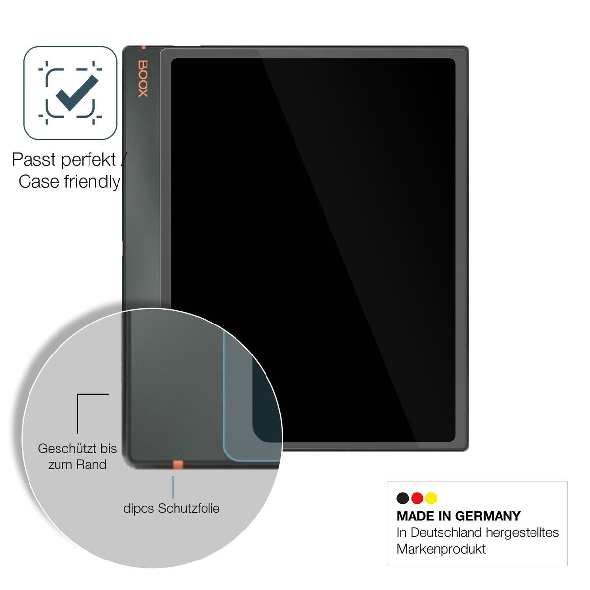 2x Screen Protector for Onyx Boox Note Air3 Flexible Glass 9H dipos