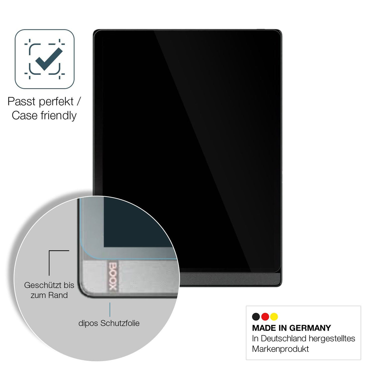 2x Screen Protector for Onyx Boox Tab X Flexible Glass 9H dipos
