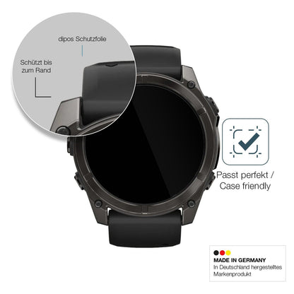 2x Screen Protector for Garmin Fenix 8 43mm Flexible Glass 9H dipos