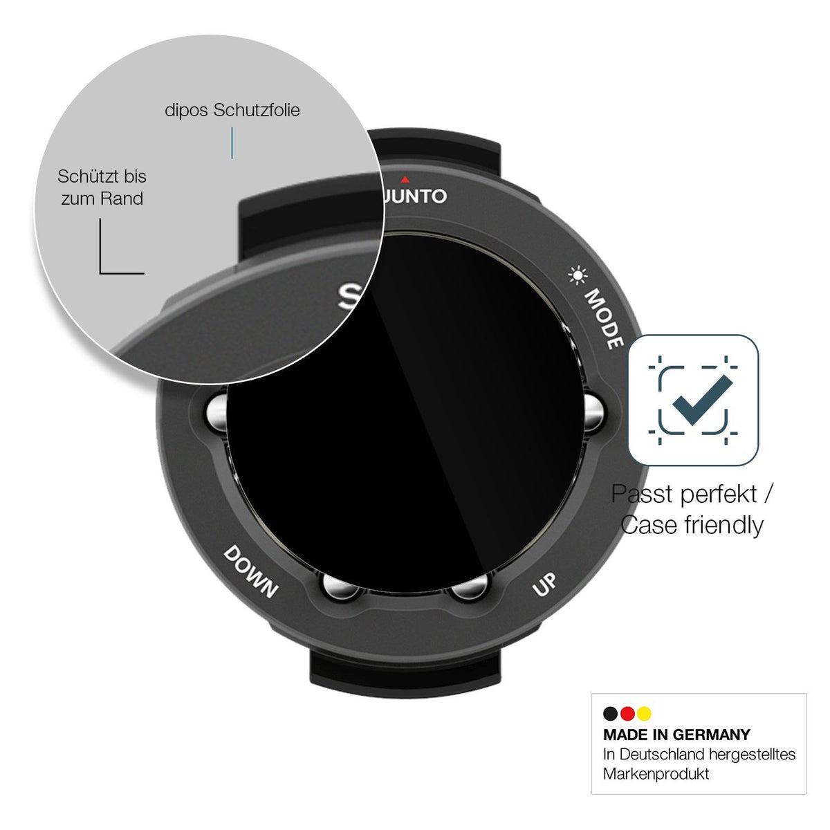 2x Screen Protector for Suunto Vyper Novo Flexible Glass 9H dipos