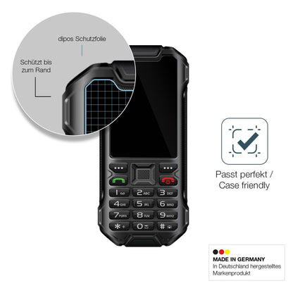 2x Screen Protector for Telware IP68 Outdoor Handy Flexible Glass 9H dipos