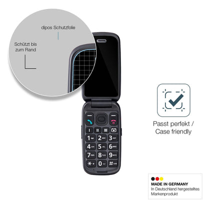 2x Screen Protector for Panasonic KX-TU550EXC Flexible Glass 9H dipos
