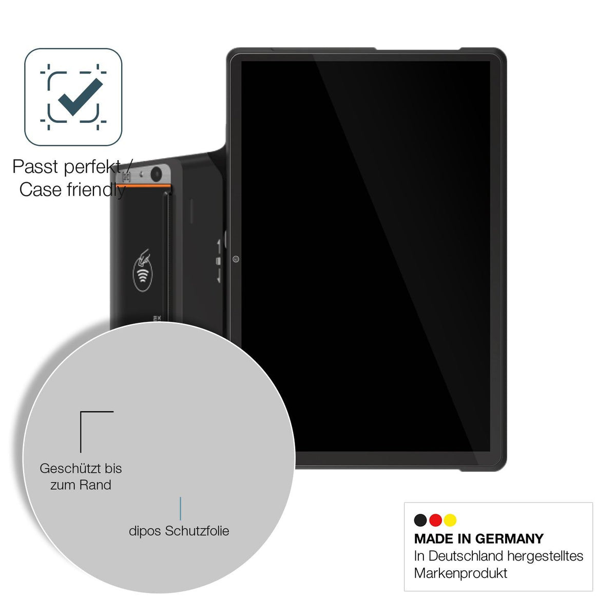 2x Screen Protector for sunmi P3 Mix Flexible Glass 9H dipos