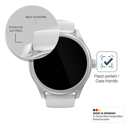 2x Screen Protector for Hama 5010 Smartwatch Flexible Glass 9H dipos