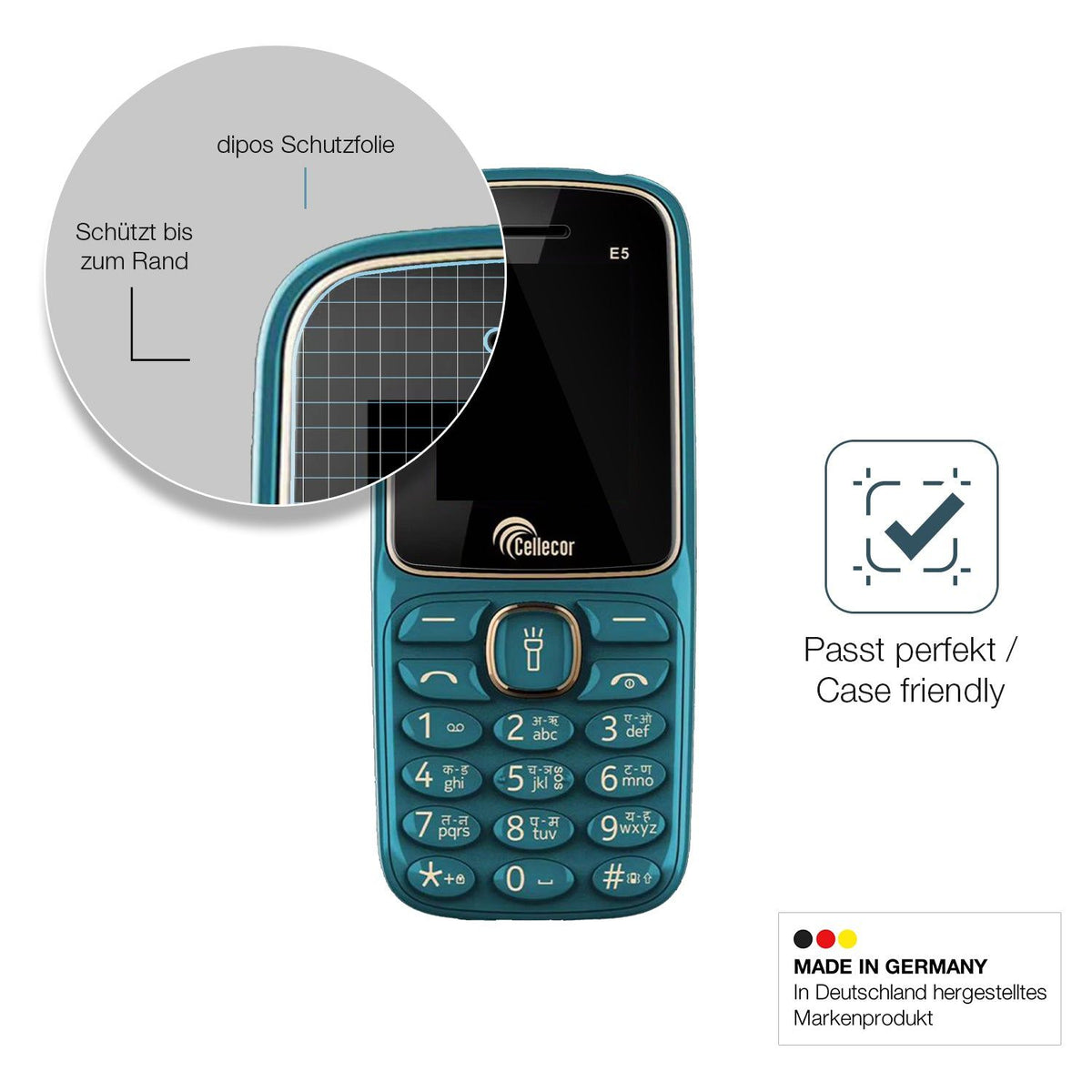 2x Screen Protector for Cellecor R2 Flexible Glass 9H dipos