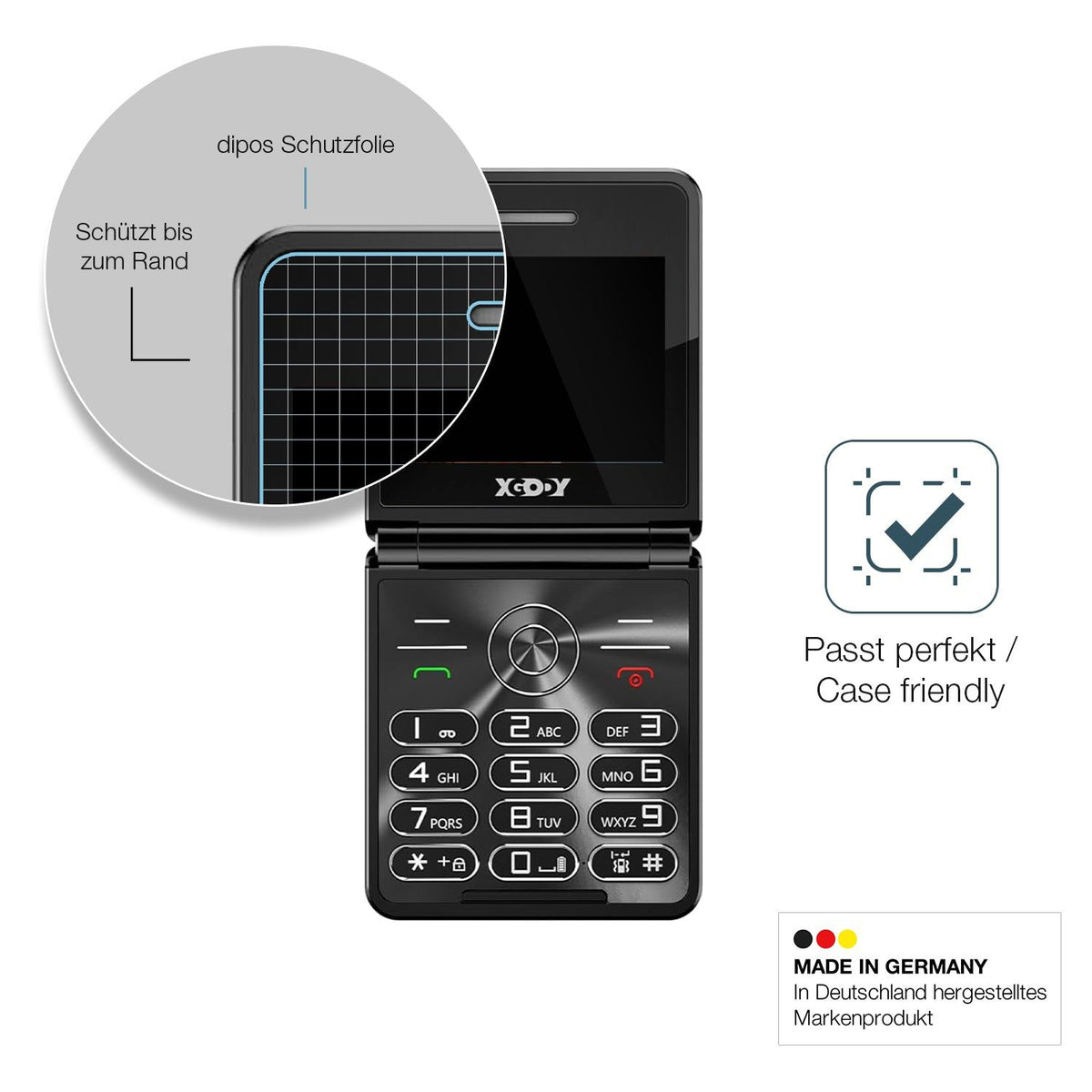 2x Screen Protector for XGODY S200 Flexible Glass 9H dipos