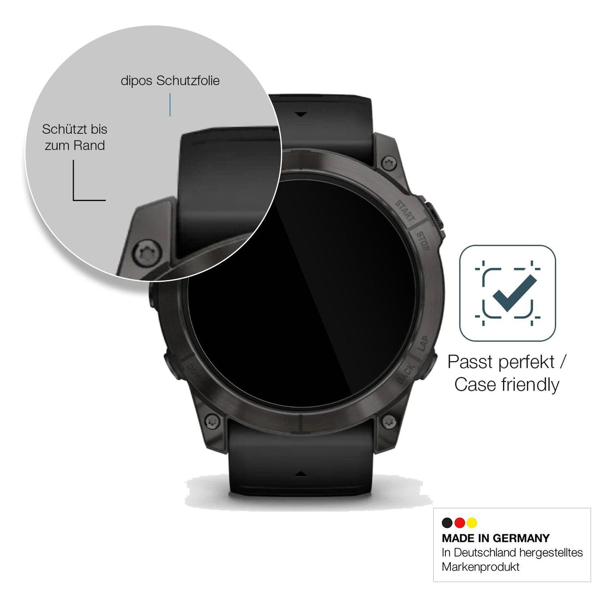 2x Screen Protector for Garmin Epix Pro Gen 2 51mm Flexible Glass 9H dipos