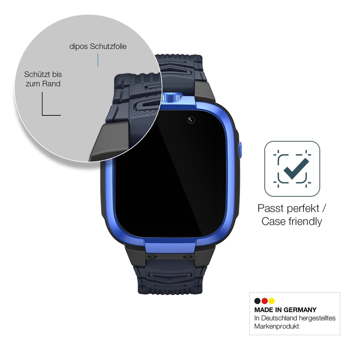 2x Screen Protector for Mibro Kids Z3 Flexible Glass 9H dipos
