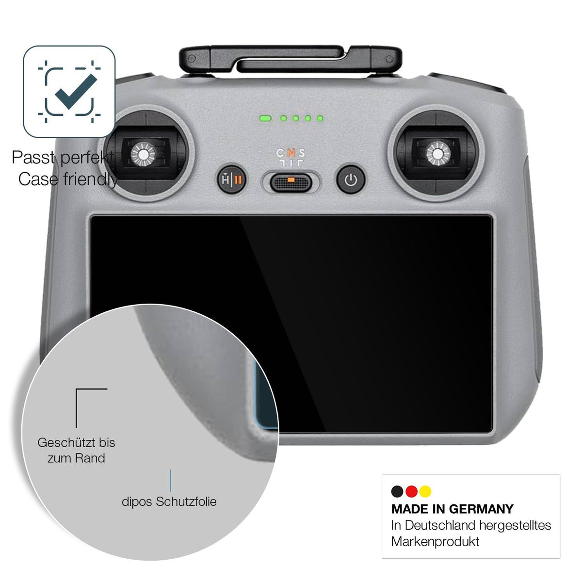 2x Screen Protector for DJI RC 2 Flexible Glass 9H dipos
