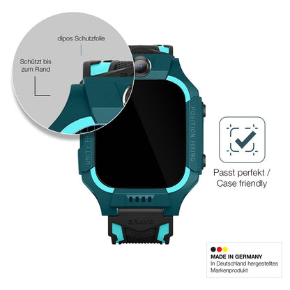 2x Screen Protector for xO Kids Smartwatch H100 Flexible Glass 9H dipos