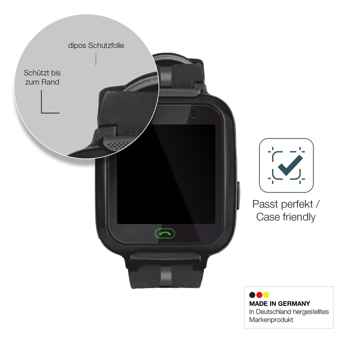 2x Screen Protector for Kruger Matz SmartKid Flexible Glass 9H dipos