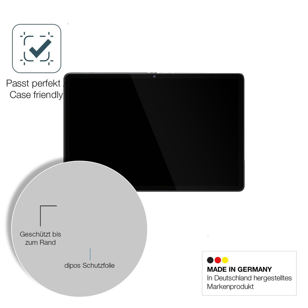 2x Screen Protector for XGody Q17 11 Zoll Flexible Glass 9H dipos