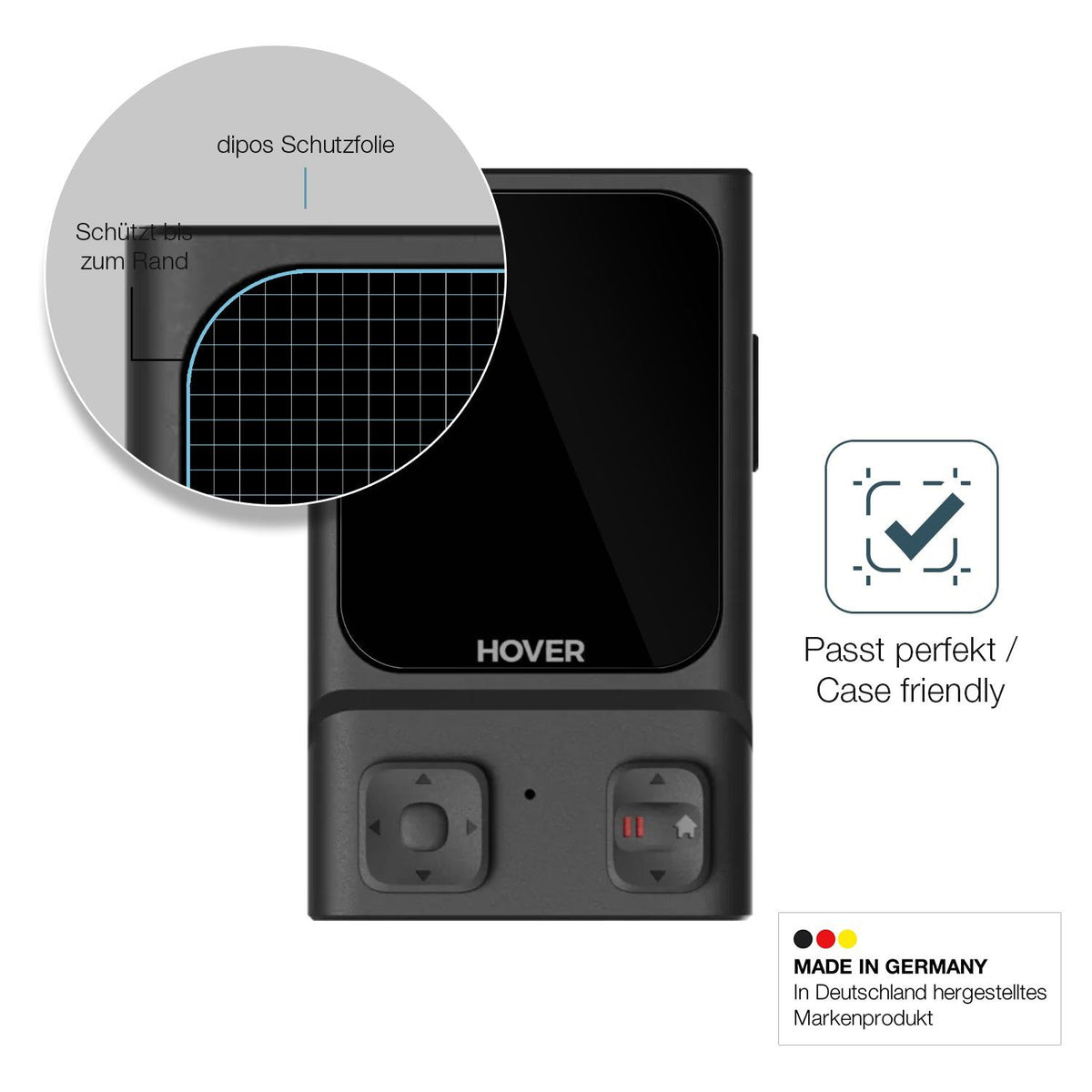 2x Screen Protector for Hoverair Beacon Flexible Glass 9H dipos