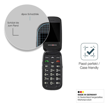 2x Screen Protector for Swisstone BBM 625 Flexible Glass 9H dipos